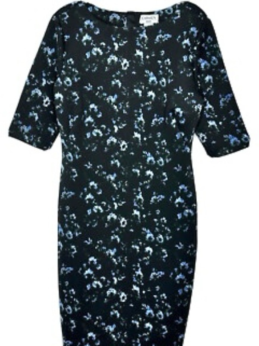 CARMEN Carmen Marc Valvo Floral Print Scuba Sheath Pencil Dress S NEW $98